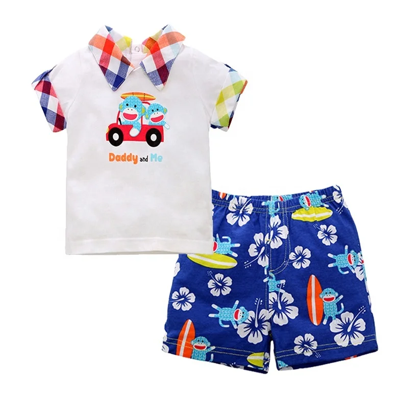 
2021 Summer FITBEAR Baby Boy Short And Pants High Quality Outfit Baby Clothing Sets  (1600052728381)