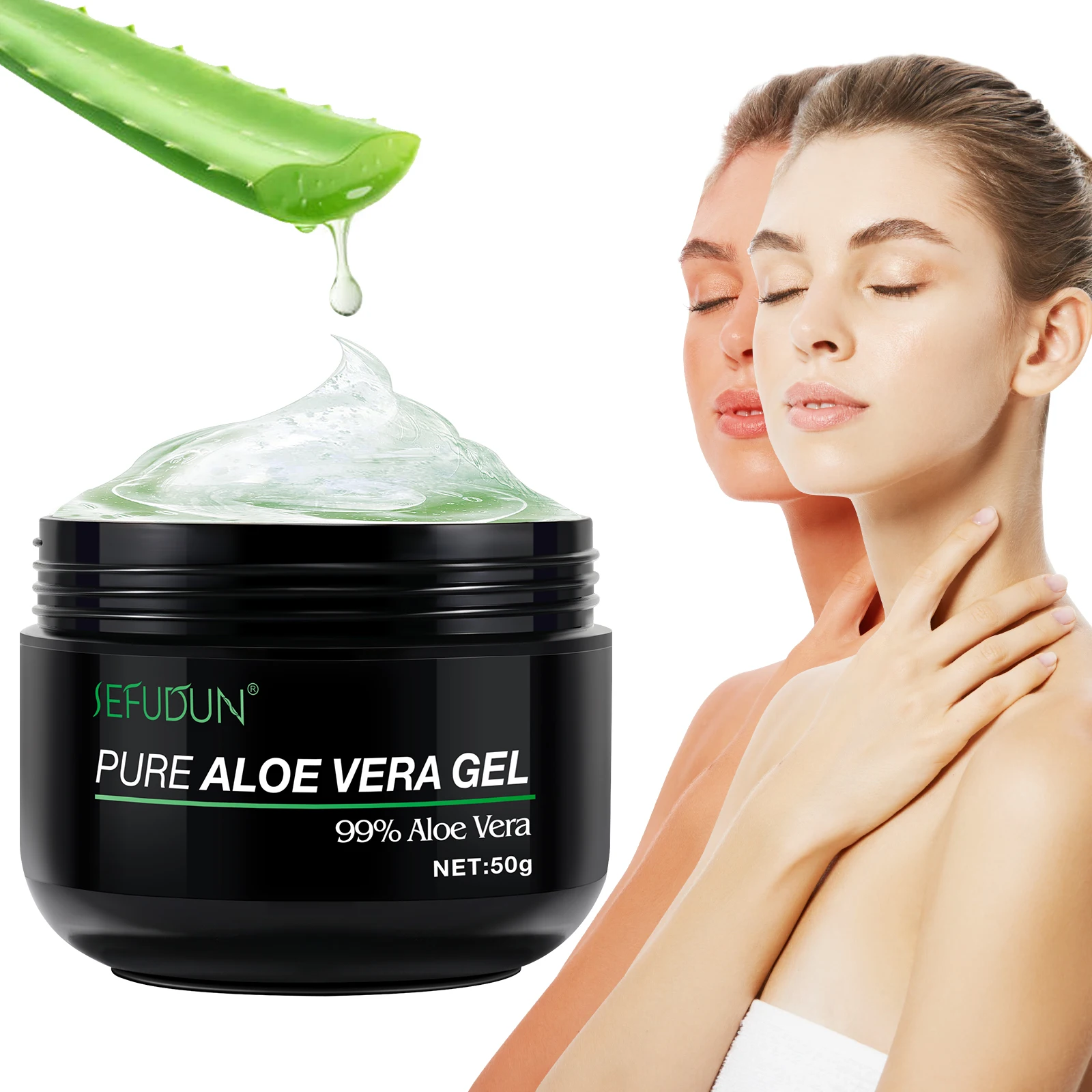SEFUDUN face body care replenishing water anti-aging nature moisturizing soothing repairing skin pure organic aloe vera gel