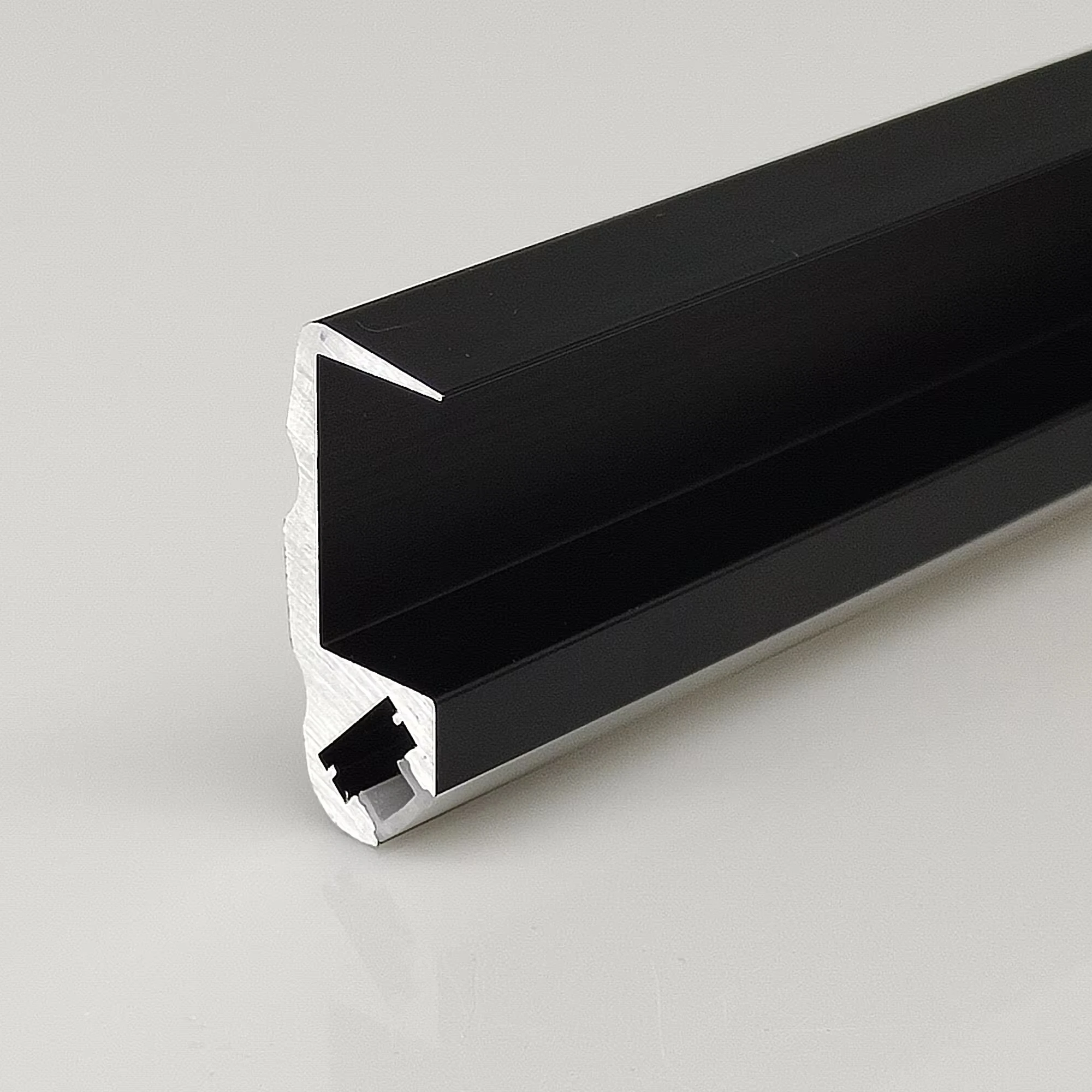Factory direct aluminum profile 18mm three-dimensional no slot laminate wood cabinet aluminum profile light