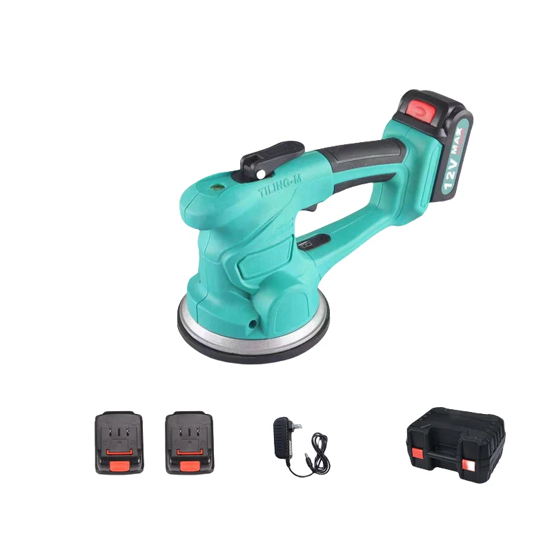 Industrial Strength Tile Vibrator Machine Powerful Electric Handheld with Suction Cup 220V Battery Operated for DIY Tile Laying