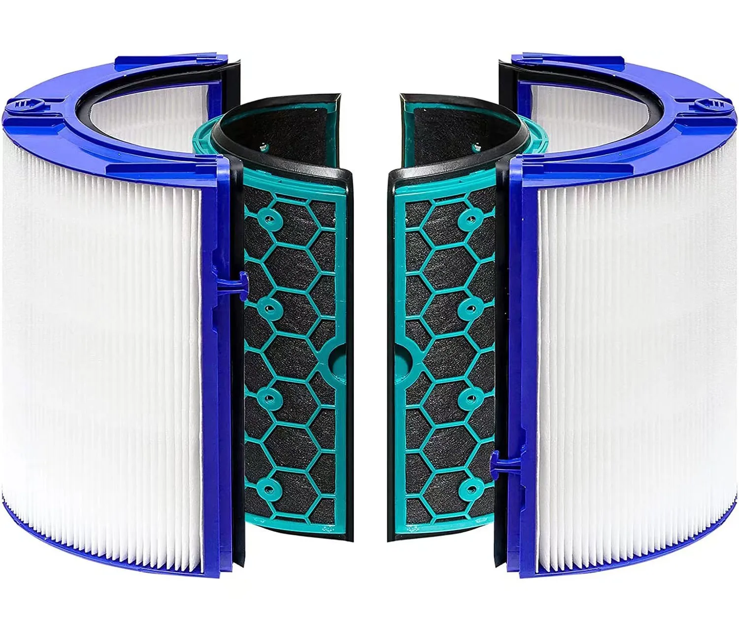 Activated Carbon Cartridge Air HEPA H13 Filter Replacement for Compatible with Dysons HP04 HP05 TP04 TP05 Air Purifier Fittings