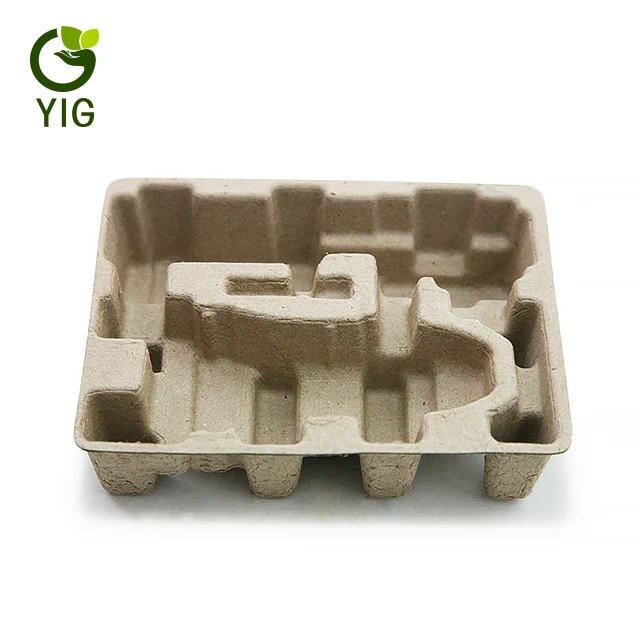 Degradable dry press pulp packaging recycle molded paper pulp box