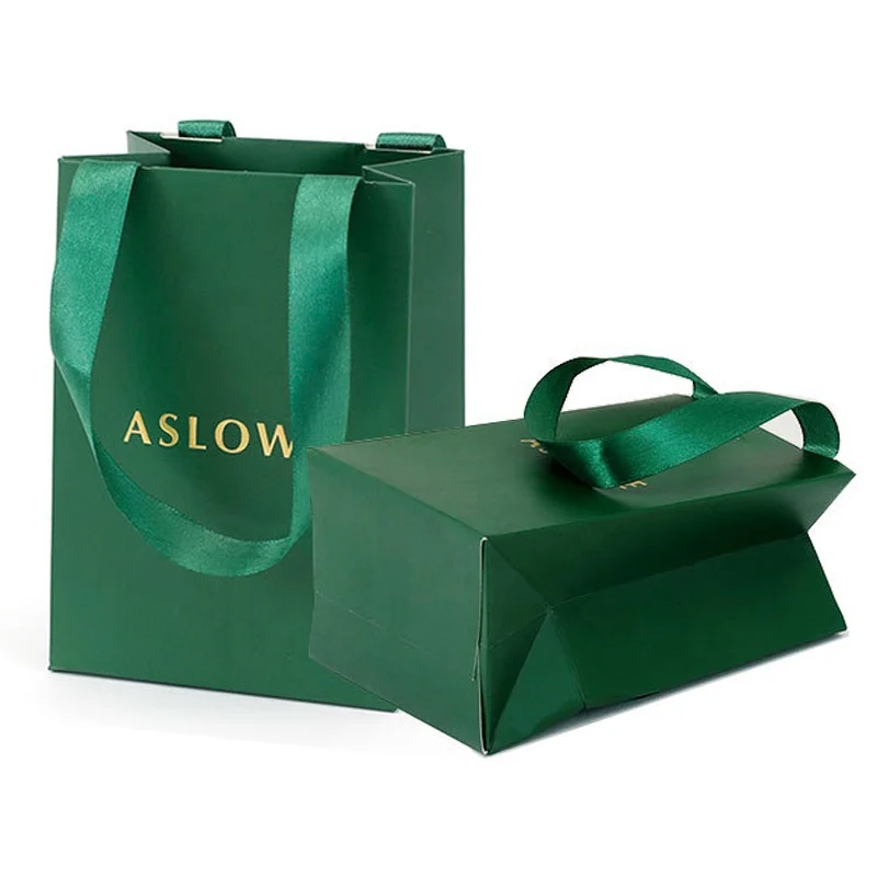 China Factory Wholesale Price Custom clothing Drawstring Luxury Shopping Bag Paper Bags With Your Own Logo Handle