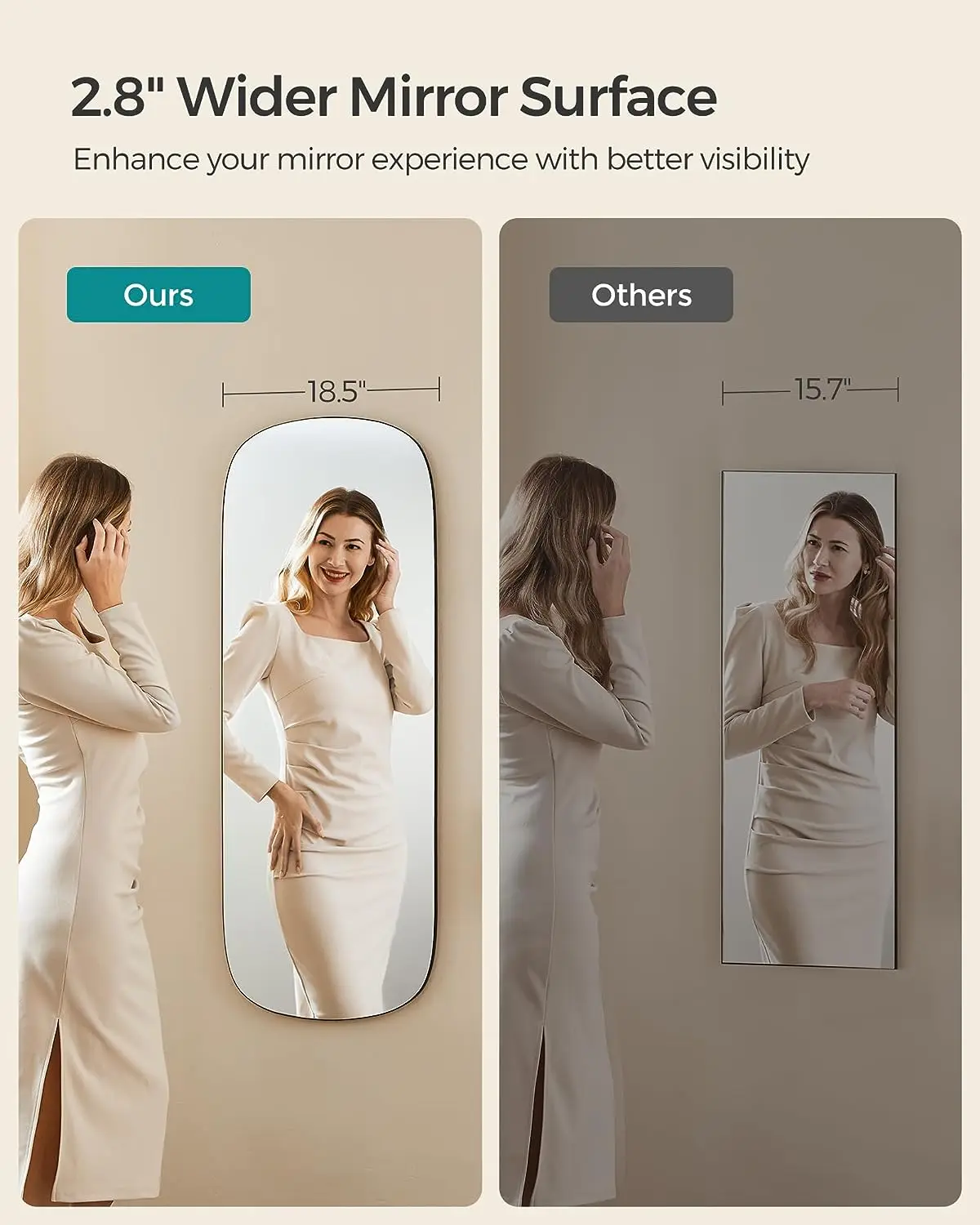 Hot sale factory direct handmade dressing shatterproof led bathroom mirror