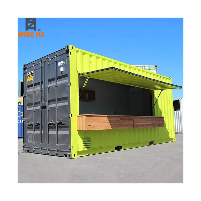 
Custom 20ft prefabricated modular shipping container bar container shops coffee kiosk manufacturers outdoor bar 