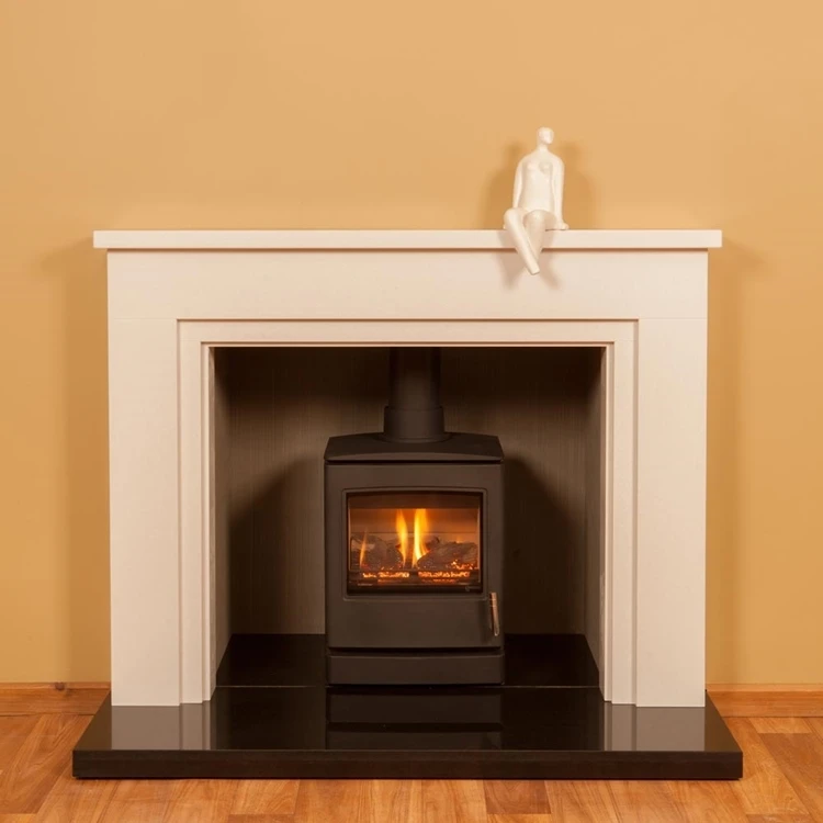 Factory Supplier Sandstone Fireplace Surrounds Mantel Simple American Office Decoration Fireplace Frame