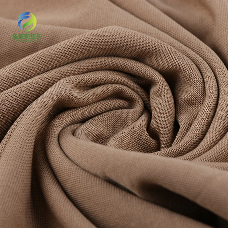
cupra comfortable 40s 190gsm 65%Rayon 35%Polyester Sand Washing Cupro Viscose single jersey Fabric for shirt dress 