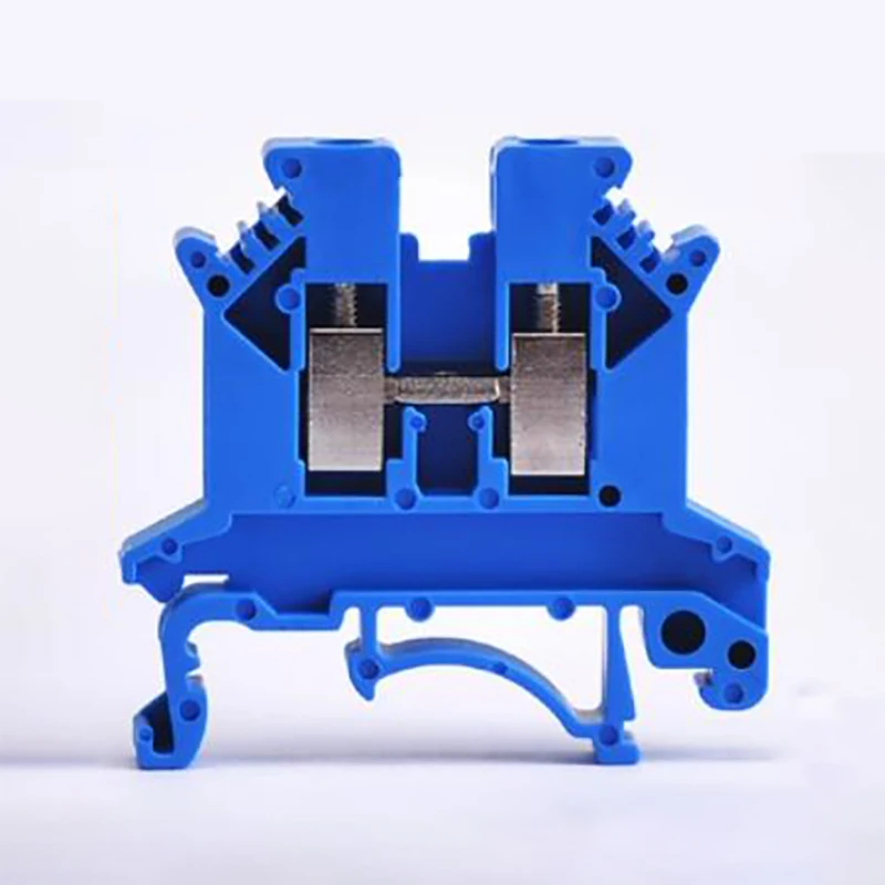 UK2.5 2.5mm DIN Rail Screw Clamp terminal block Feed Through Terminal Connector Wire connector accessories