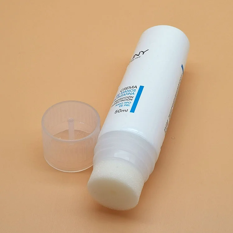 Cosmetic Tube with Sponge Applicator for BB Foundation Cream Packaging Best Sell Plastic Offset Printing Yili Custom Color 50ml