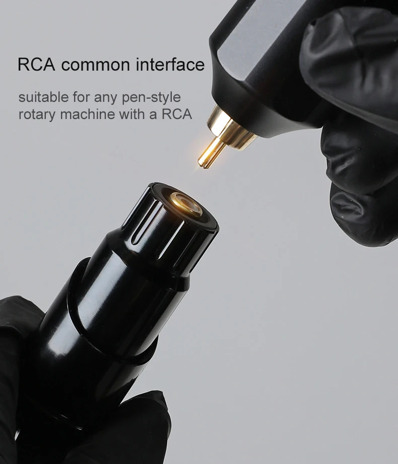 Color Screen Digital Rechargeable Tattoo Machine Battery RCA DC Wireless Tattoo Power Supply for Tattoo Machine