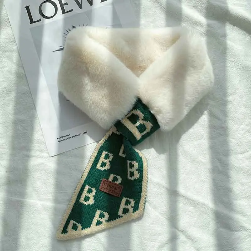 Оптовая продажа Модный женский зимний теплый шарф из искусственного меха и