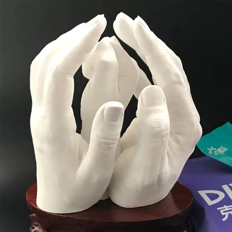 
3d Hand Casting Mold Kit Hand Molding Kit Couple Family Hand Molding Casting Kit, Perfect for Family Gift Ideas and Family Gift 