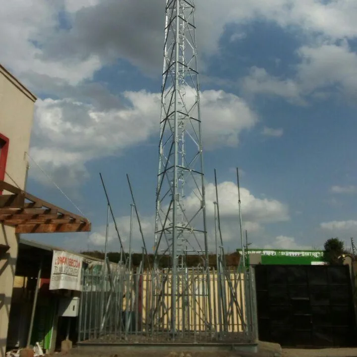 25m 30m 35m 45m 60m RDS Telecommunication 3 Leg Angular Galvanized SST steel tower angle iron tower