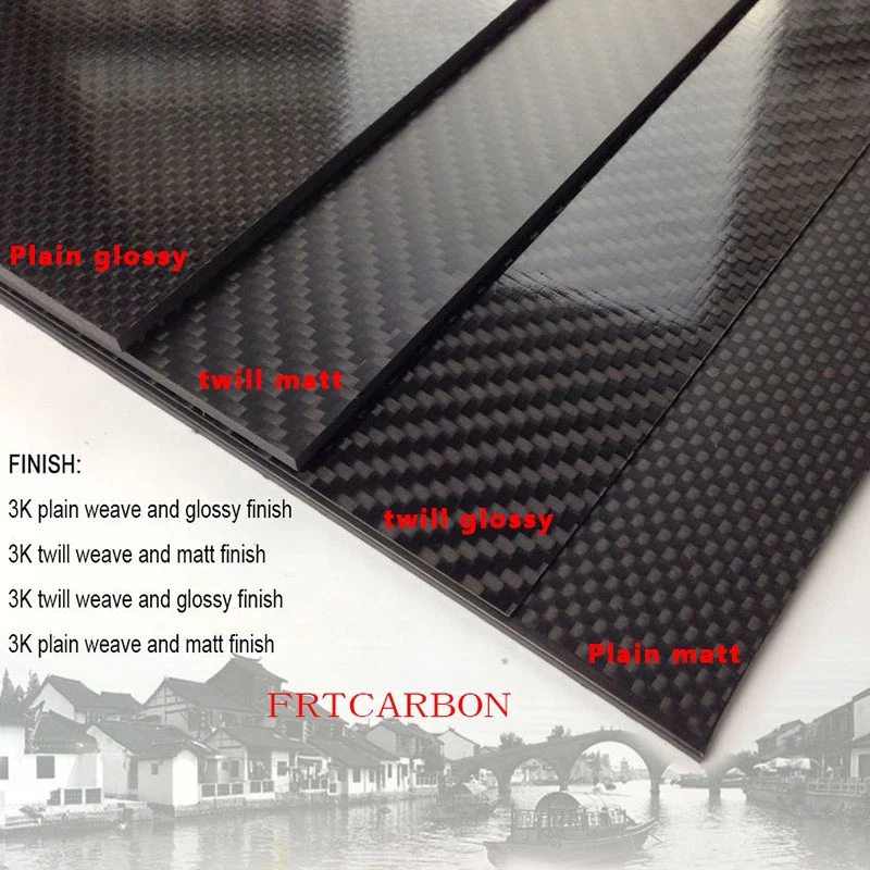 1mm thickness 400*500 mm carbon fiber sheet with 100% real carbon material