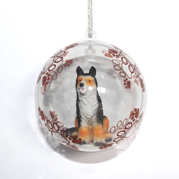 Hot Selling Transparent Plastic Sphere 4.5-8cm Openable Hanging Acrylic Clear Hollow Plastic Sphere Christmas Ornament Balls