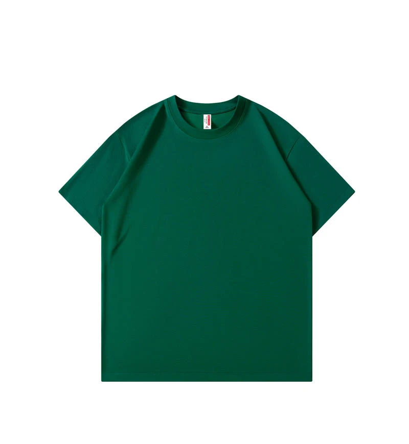 Wholesale High Quality 210g combed cotton pure cotton round neck short sleeve T-shirt printed blank naked shirt wholesale supply