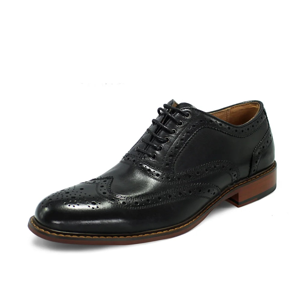 
ODM Italian styles Office Dress Casual Genuine Leather Men Brogue Formal Shoes 