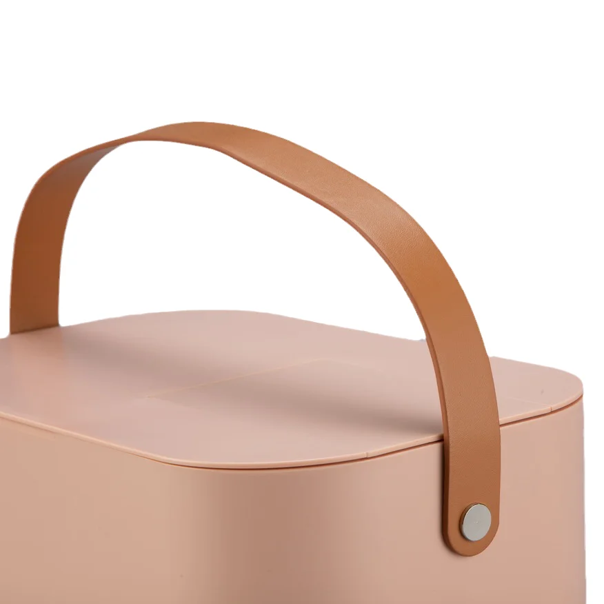 Оптовая продажа, новый дизайн, складное зеркало для макияжа со светодиодной фирменной маркой, настольное косметическое зеркало для путешествий