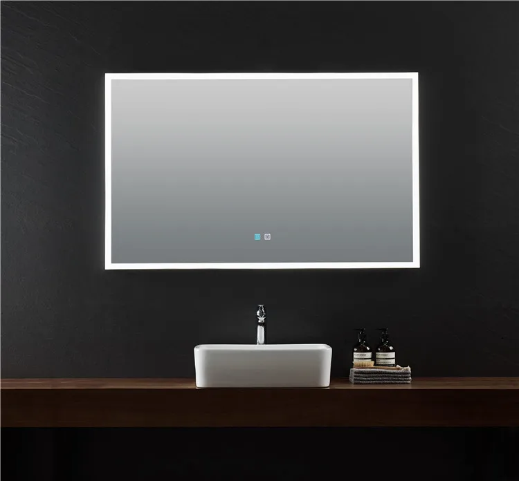 High quality touch LED light mirror bathroom portable  Anti-fog illuminated cosmetic led mirror