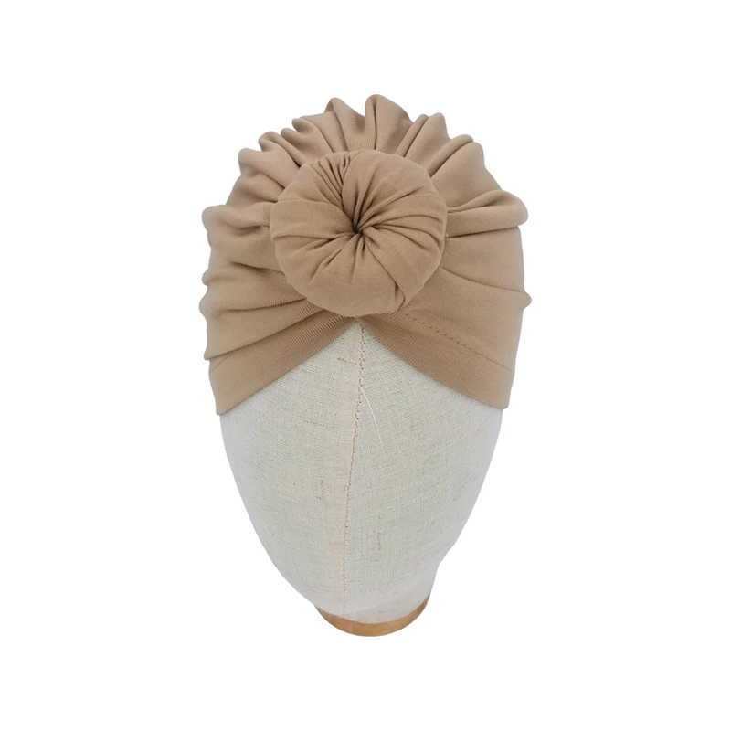 Silky Satin Lined Turban Hat for Babies Infant Toddler Girls Boys Bonnet Newborn Beanie Little Kids Sleep Caps Head Wraps