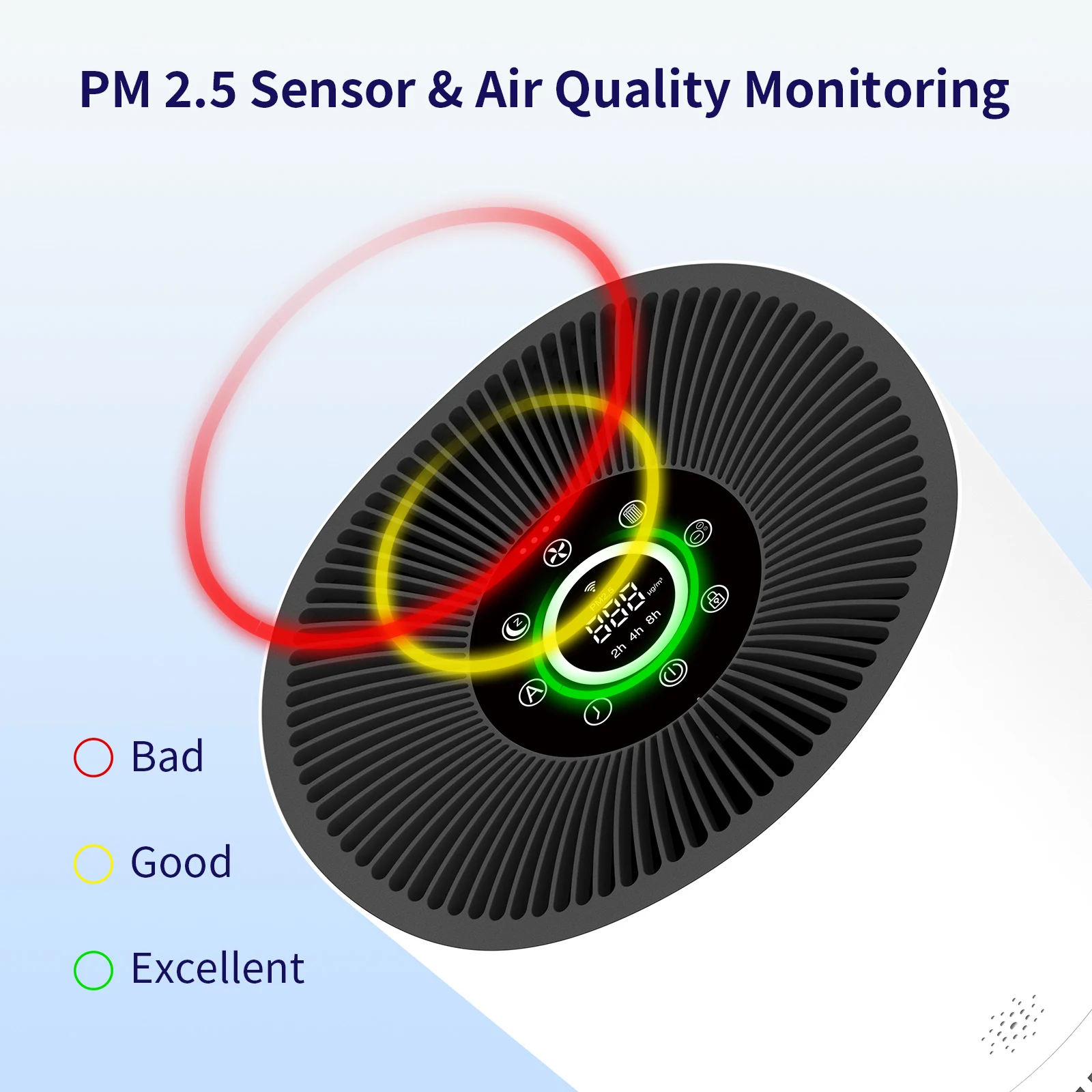 Private Label Oem Home Pet Wifi Smart Air Purifier For Home Large Room Bedroom