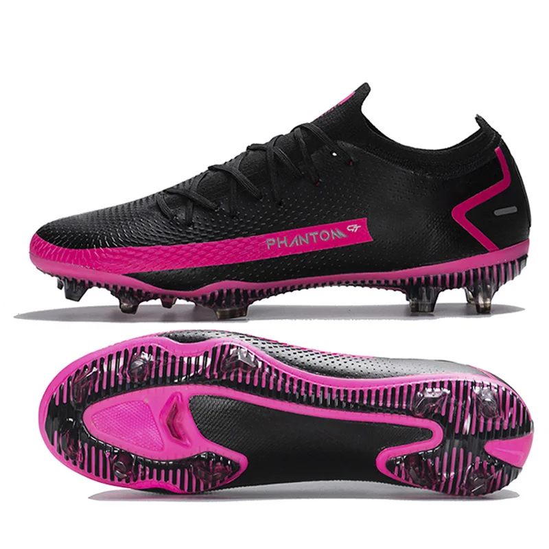 Low ankle football boots FG long spikes football shoes zapatos futbol outdoor soccer shoes for men