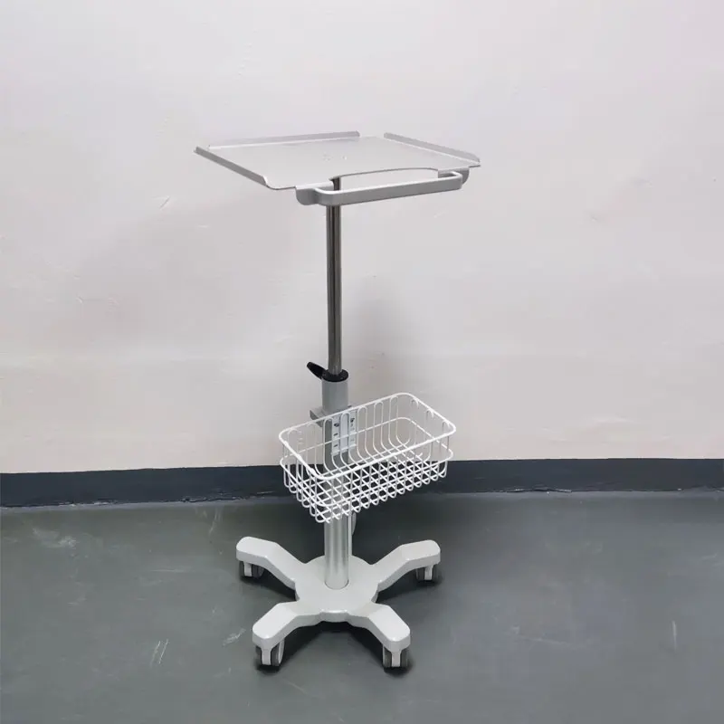 New Portable Medical Work Cart with Trolley Ultrasound Fetal Monitor Laptop Ward ECG Machine Made of Durable Metal