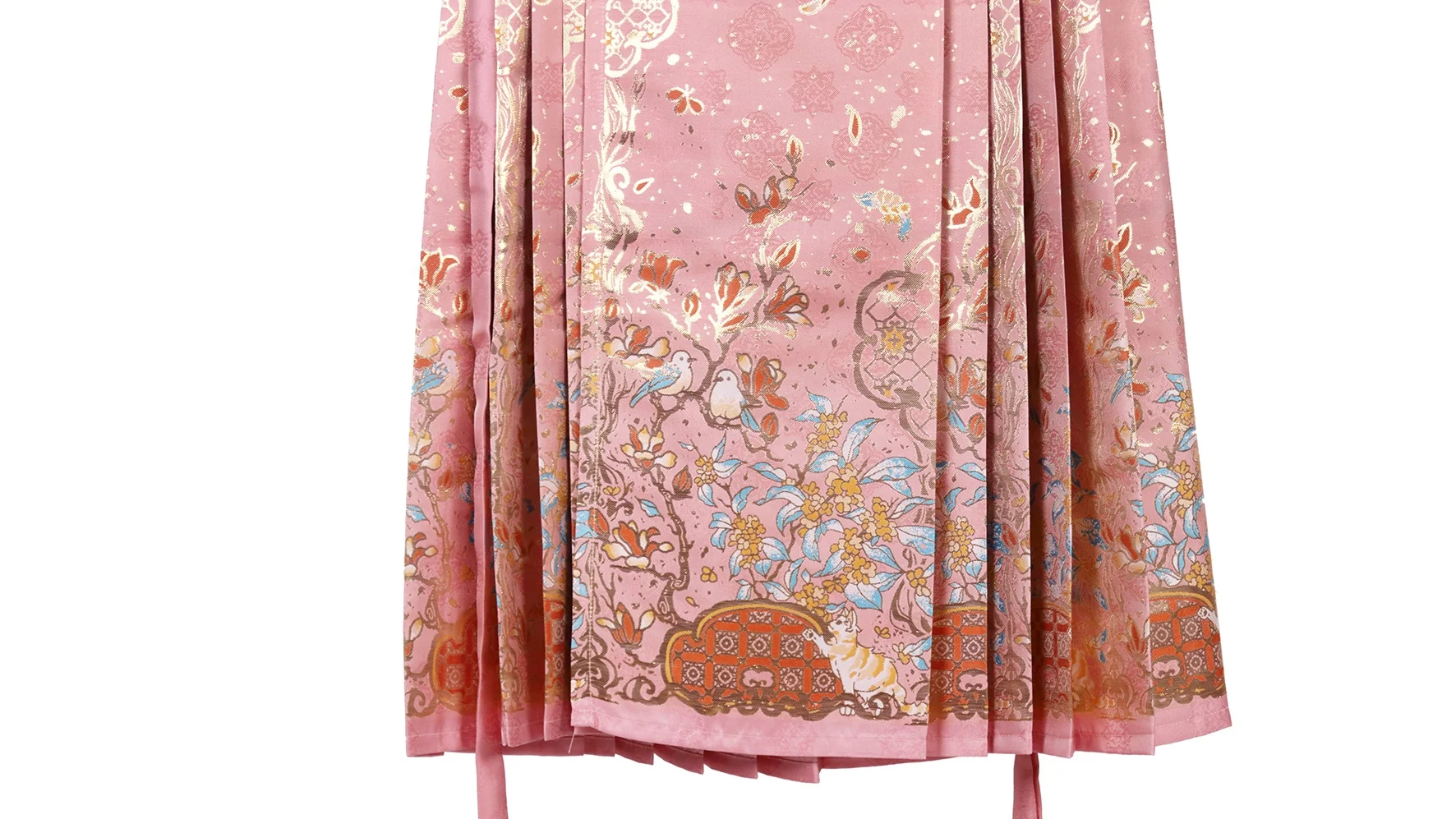 Horse Face Skirt Set 2024 New Daily Improved Spring and Autumn Plus Size Pink New Chinese Style Hanfu Female Chinese Style