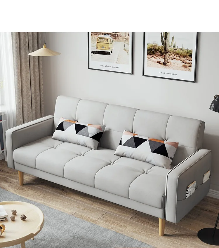 
couch custom gray living room fabric sofa furniture 2 seater modern nordic scandinavian upholstery small comfy high quality 