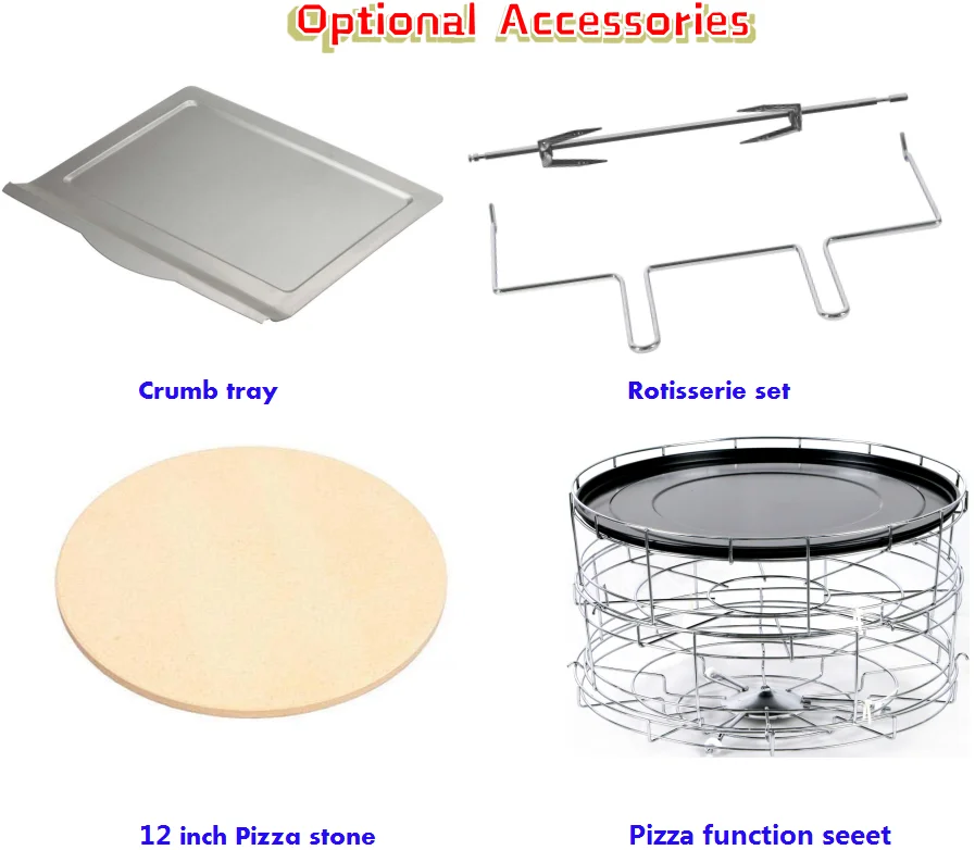 Wholesale manufacturer cheap commercial big Oven 70L 80L 90L electric grill pizza ovens