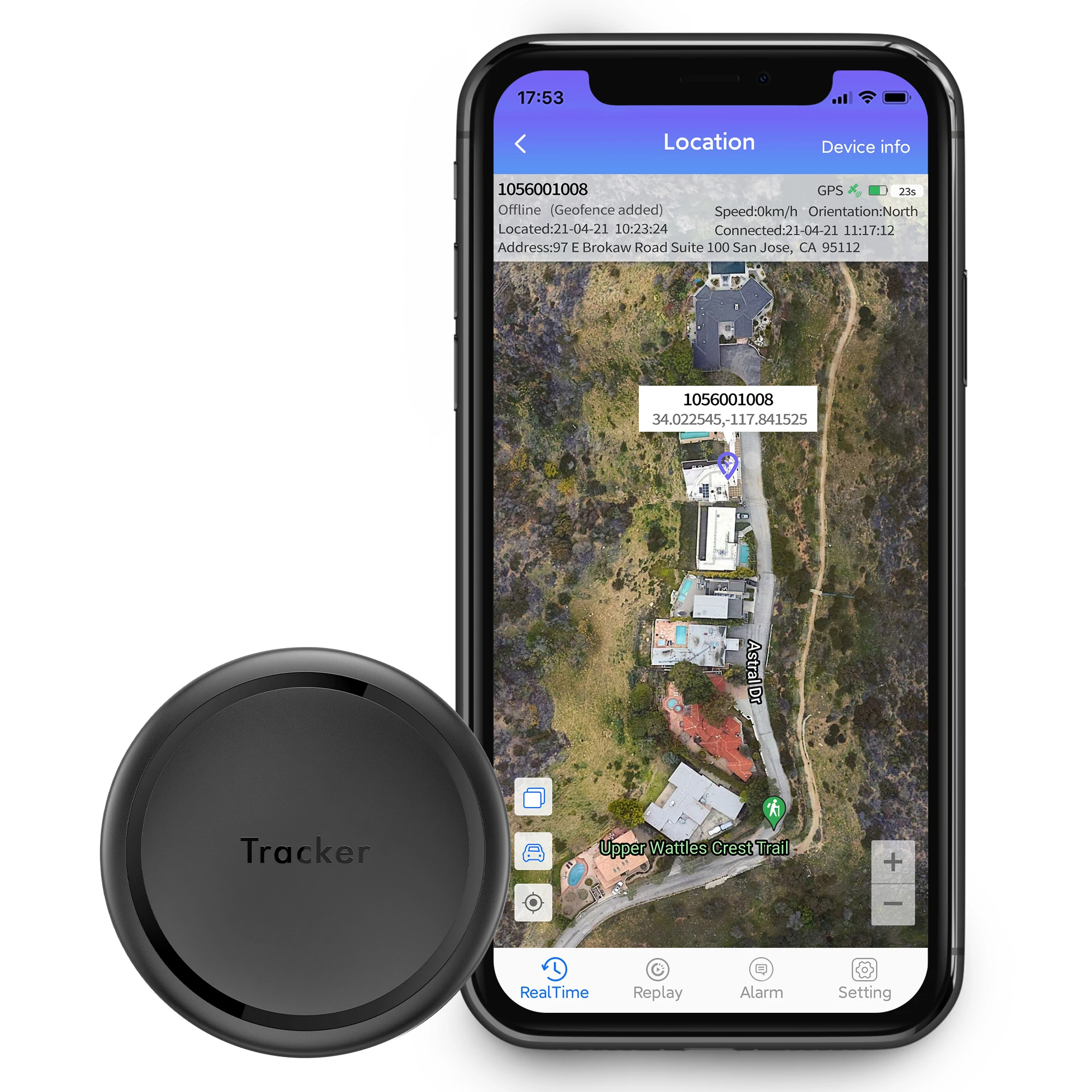 ESINO New 4G Universal Mini Wireless GPS tracker Suitable for Kids Elderly Pets Vehicle Suitcase GPS ES-P1