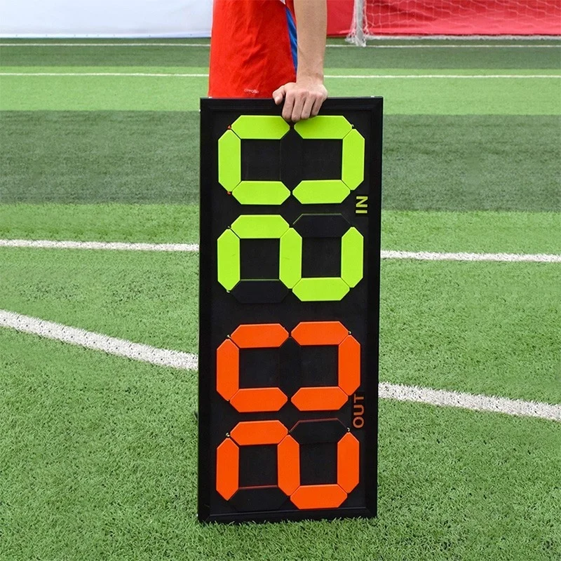 Wholesale Football Match Substitution Display Board Football Referee 4 Digit Scoring Substitution Board