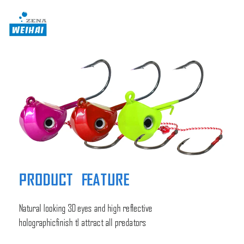 Wholesale 40g 60g 80g 100g 120g Double Hooks Lead Jig Head Tenya Fishing Sinking Jig Tenya Jig