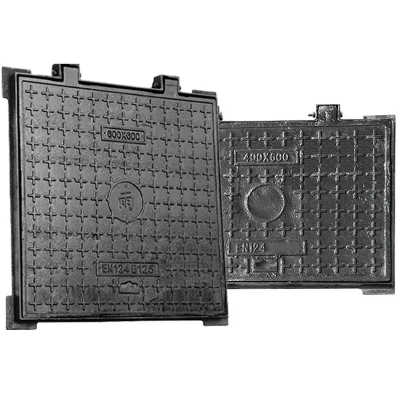 EN124 1994 Anti-settling ductile iron manhole cover heavy duty customizable D400 700*800
