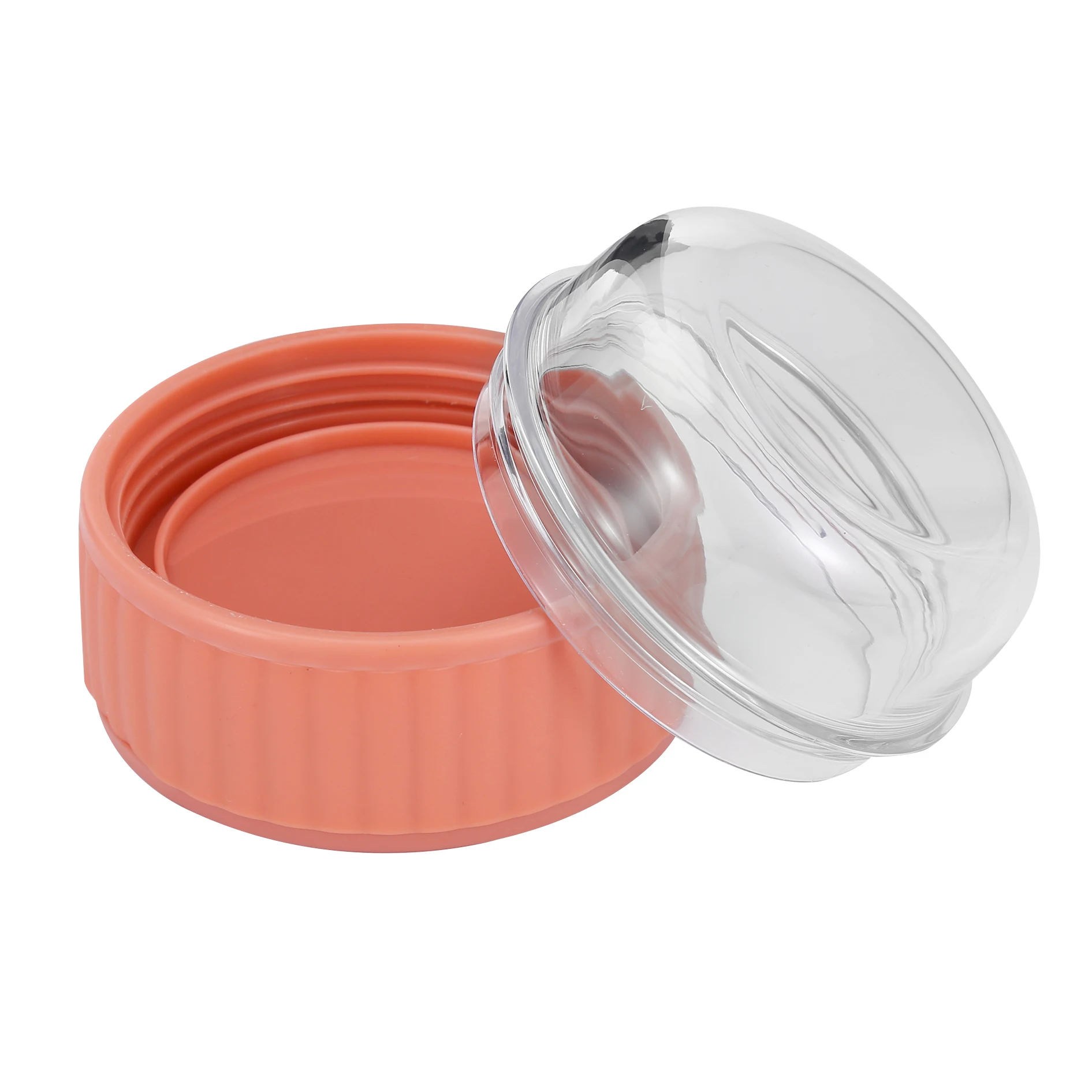 Outdoor Cute Paint Colorful Lunch Box 304 Stainless Steel Thermos Vaccum Insulated Kids Food Storage Jars with Transparent Lid