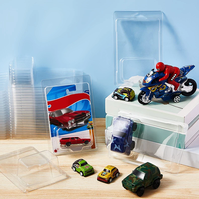 Clear PVC Plastic Hot Wheels Toy Cars Clamshell Blister Packaging PET Protector Clam Shell Display Packaging