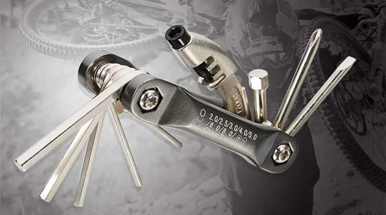 China New Trends 10 In 1 Steel Multitool Portable Wrench for Bicycle