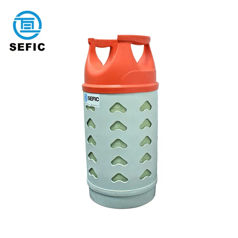 New 12kg 28.6L Water Capacity Composite Gas Cylinders LPG Tank with Light Weight
