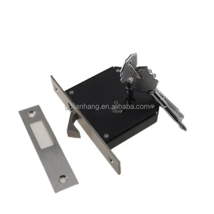 Wholesale Aluminum Sliding Door Lock with Brass Cylinder For Wooden Door Lock