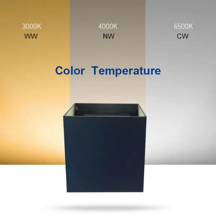 Современный дизайн ворот светодиодный водонепроницаемый наружный куб черный настенный светильник