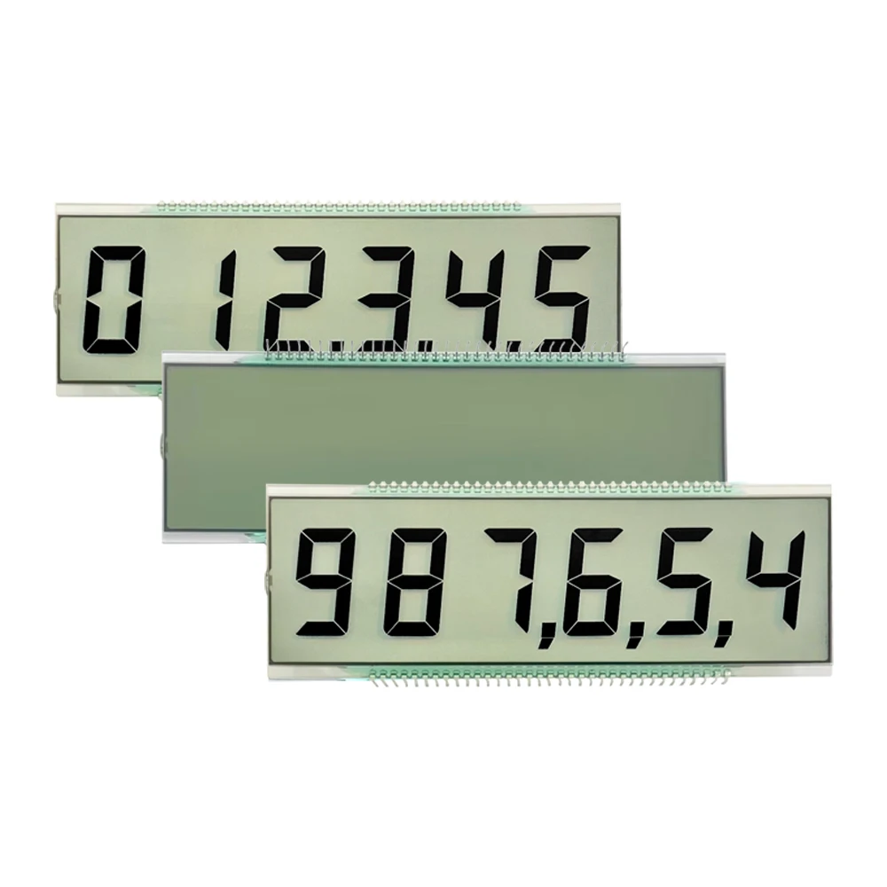 Cheap price custom segment lcd display segment displays screen TN Positive 3.0V 7 monochrome segment lcd display module