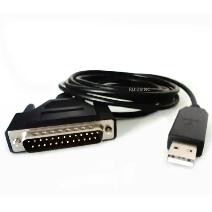 USB RS232 TO DB25 Male Serial communication cable DB25 Adapter Cable Wire Fanuc Series oi Mate Computer cable RUIZEINC