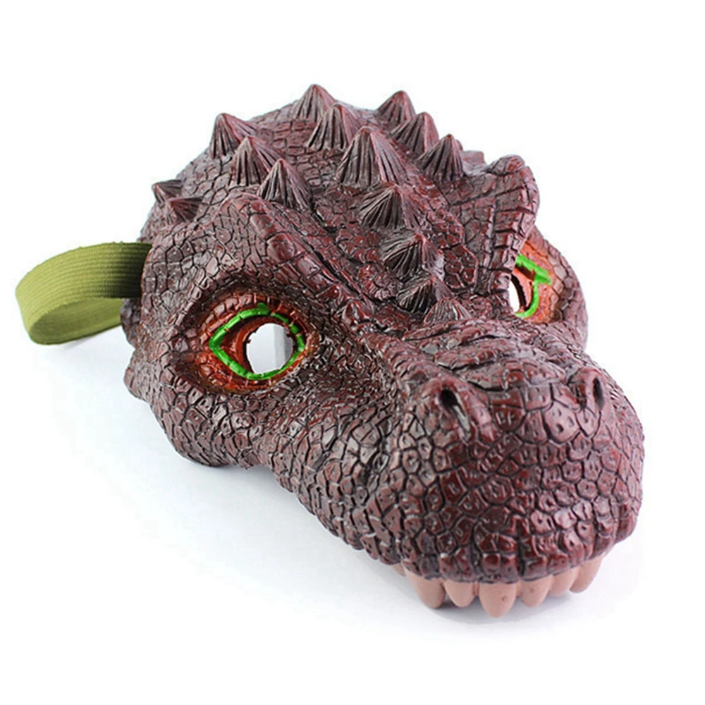 Halloween Dinosaur Mask Latex Kids Adults Mask Animal Dinosaur Halloween Realistic Jurassic World Cosplay Mask
