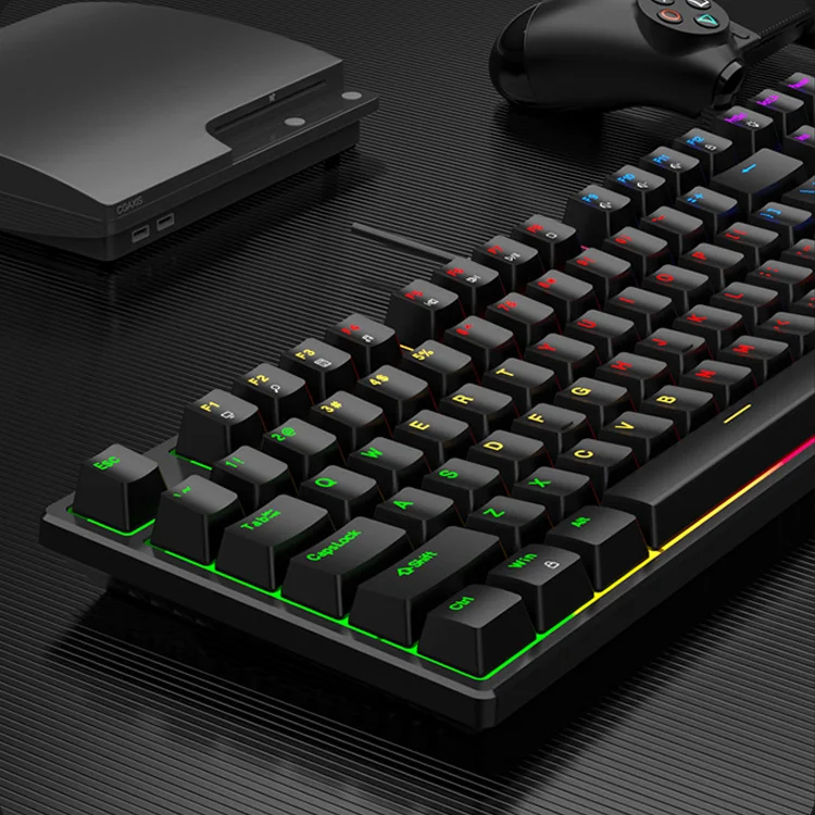 Wired Desktop Usb Type C Mechanical Plug and Play Rgb Mechanical Gaming Keyboard