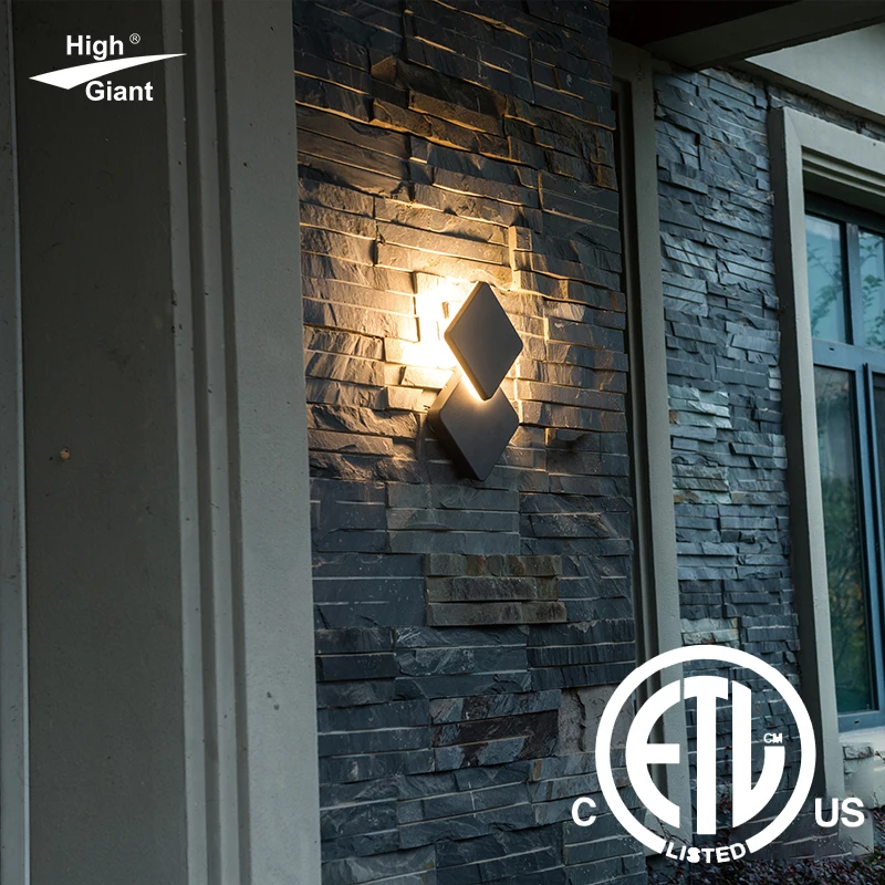 Aluminum outdoor ETL waterproof bracket installed electric  certificate multi-type illuminated courtyard wall lamp
