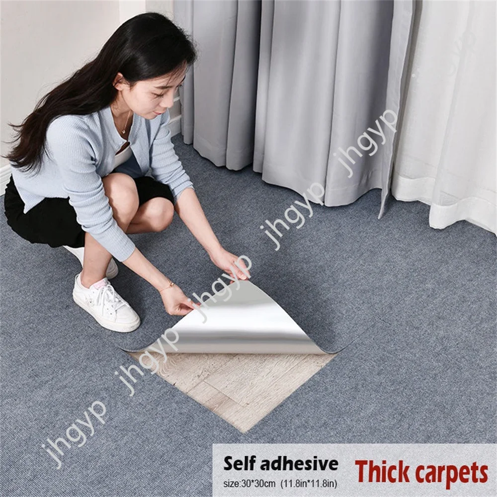 2024 Wholesale Home Decor Floor Sticker Waterproof Floor Tiles living room Self Adhesive Carpet Tiles Flooring