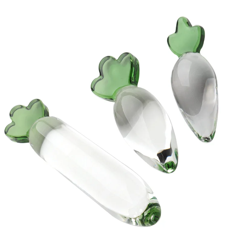 Clear Glass Dildo Glass Anal Plug Sex Toys Butt Plug