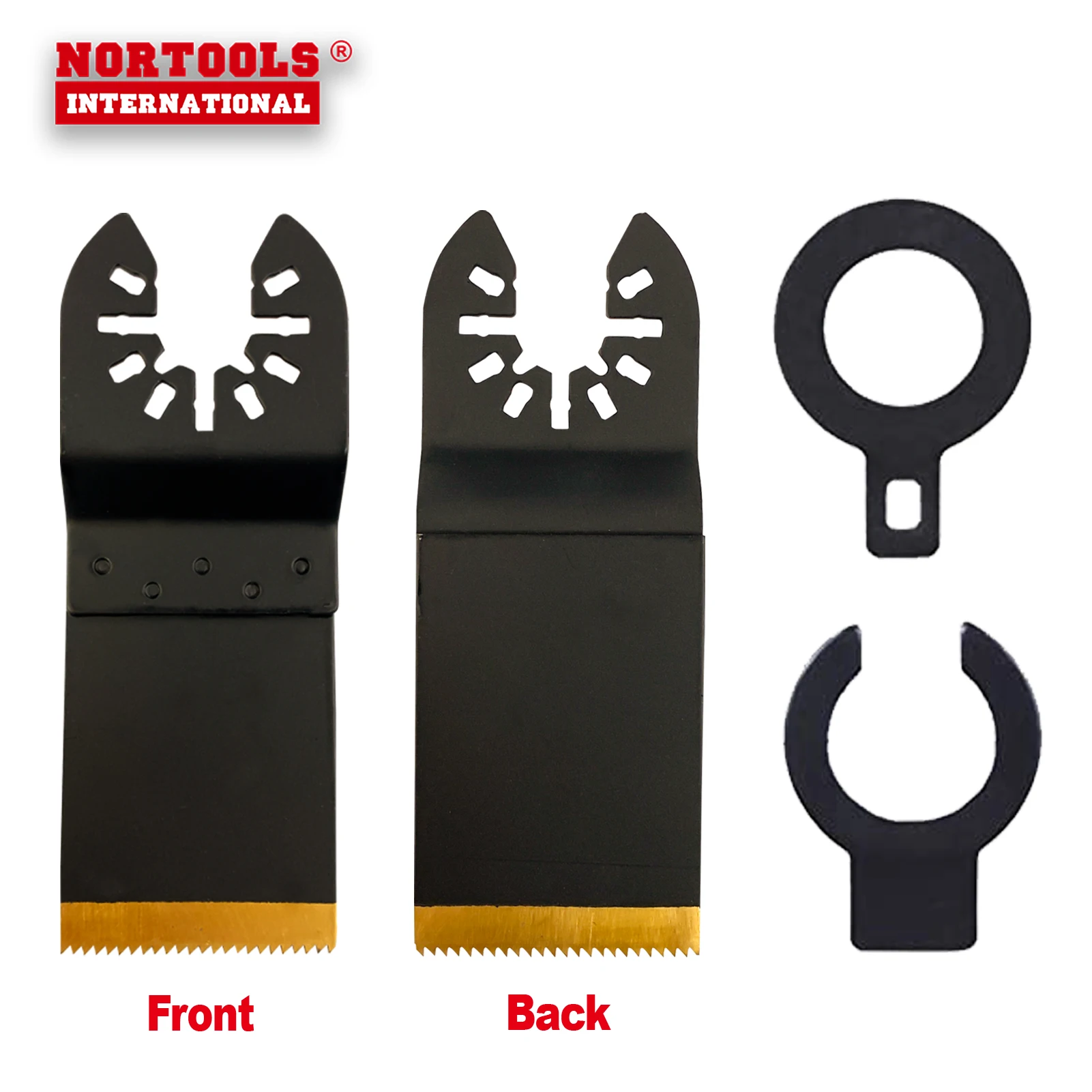 Tin Coated HSS Flush Cut Starlock Oscillating Multi Tool Metal Saw Blade