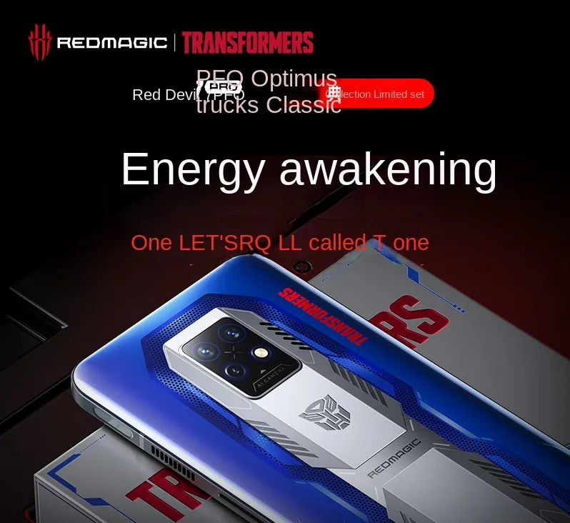Трансформеры Nu/bia Red Magic 7 Pro 18 ГБ + 512 Optimus Prime Ограниченная Коллекция новый Snapdragon 8 135 Вт быстрая зарядка 5G