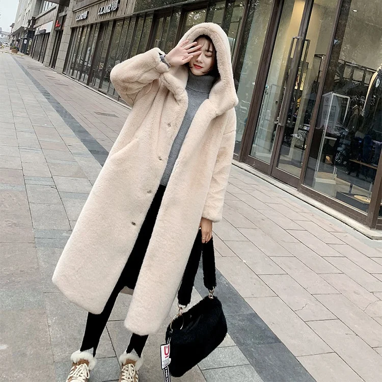 
Autumn Winter Faux Fur Coat Women Warm Long Style Fur jacket Coat For Lady Outwear 